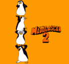 Dibujo Madagascar 2 Pingüinos pintado por amigable