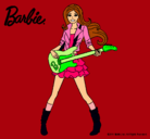 Dibujo Barbie guitarrista pintado por GhostGirl