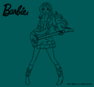 Dibujo Barbie guitarrista pintado por nxhcncd
