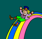 Dibujo Duende en el arco iris pintado por MEME
