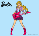 Dibujo Barbie guitarrista pintado por NATALIAXP