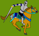 Dibujo Caballero a caballo IV pintado por ilenia