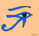 Dibujo Ojo Horus pintado por minicabi