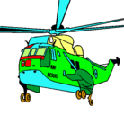 Dibujo Helicóptero al rescate pintado por 3152372637