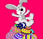 Dibujo Conejo de Pascua pintado por gabib