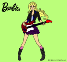 Dibujo Barbie guitarrista pintado por Mm94