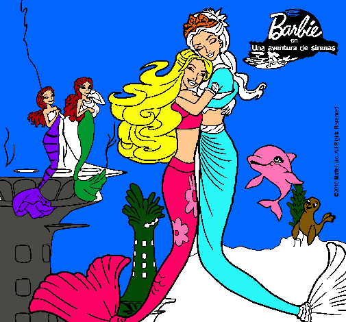 Barbie sirena y la reina sirena