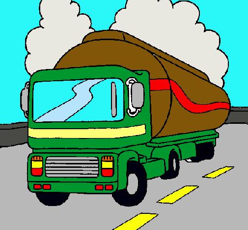 Dibujo Camión cisterna pintado por guillermo1