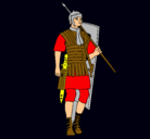 Dibujo Soldado romano pintado por Guayre
