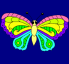 Dibujo Mariposa pintado por mariposa