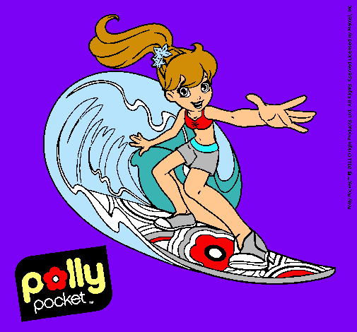 Dibujo Polly Pocket 4 pintado por martilla