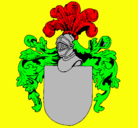 Dibujo Escudo de armas y casco pintado por pabloski
