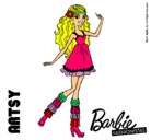 Dibujo Barbie Fashionista 1 pintado por lory