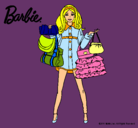 Dibujo Barbie de compras pintado por kika345