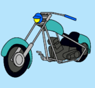 Dibujo Moto pintado por moto