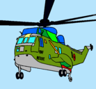 Dibujo Helicóptero al rescate pintado por hongo