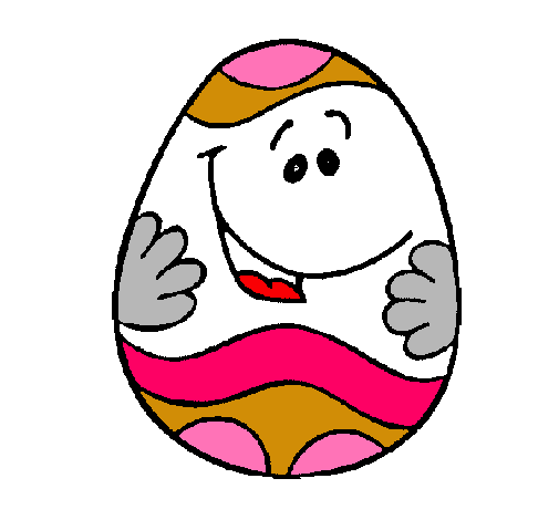Dibujo Huevo de pascua feliz pintado por milagroa