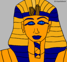 Dibujo Tutankamon pintado por ateom