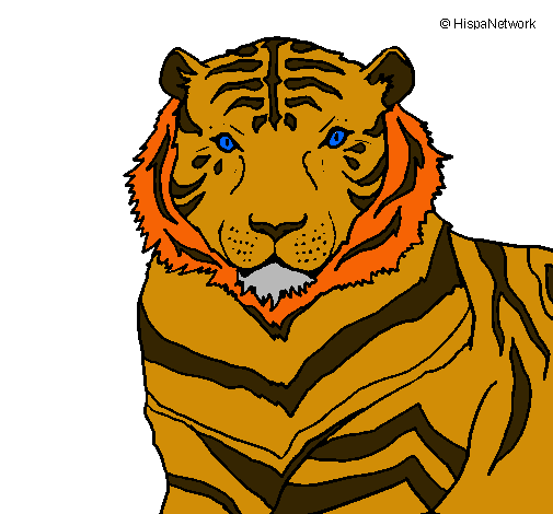 Dibujo Tigre pintado por Marcodelatorre