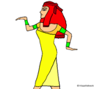 Dibujo Bailarina egipcia  pintado por perlita08