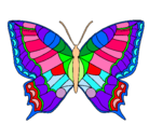 Dibujo Mariposa pintado por pitufina