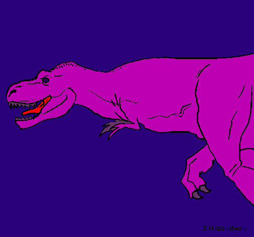 Dibujo Tiranosaurio rex pintado por jesi