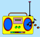 Dibujo Radio cassette 2 pintado por jesus1812