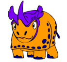 Dibujo Rinoceronte pintado por daneth