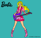 Dibujo Barbie guitarrista pintado por 123584
