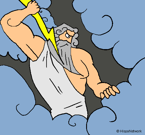 Dibujo Dios Zeus pintado por mlj2401