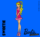 Dibujo Barbie Fashionista 6 pintado por princesisa