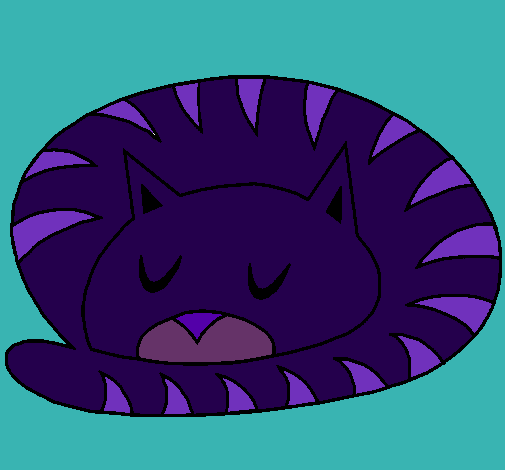 Dibujo Gato durmiendo pintado por catarinita10