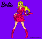 Dibujo Barbie guitarrista pintado por 134567890