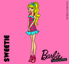 Dibujo Barbie Fashionista 6 pintado por MARIA1234