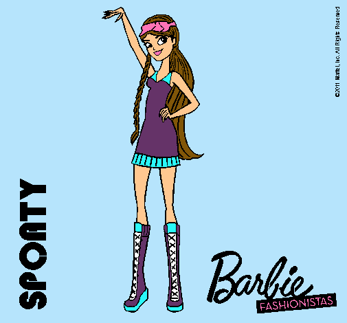 Dibujo Barbie Fashionista 4 pintado por andreabarragan