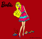 Dibujo Barbie y su colección de zapatos pintado por Blooma