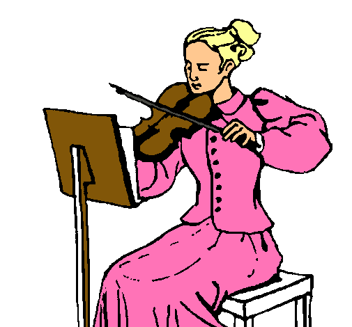 Dama violinista