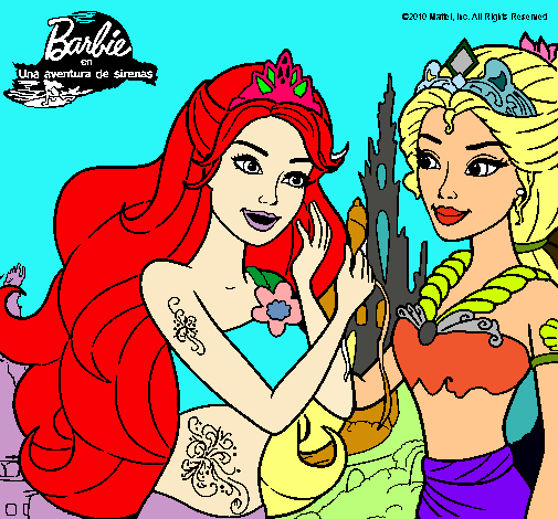 Barbie se despiede de la reina sirena