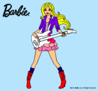 Dibujo Barbie guitarrista pintado por kgmim