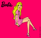 Dibujo Barbie sentada pintado por yeessyy