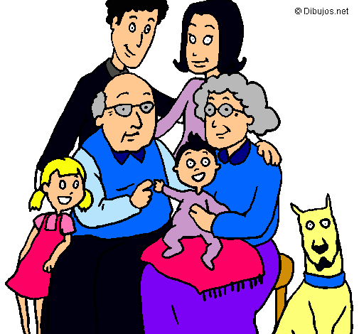 Dibujo Familia pintado por vane