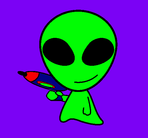 Dibujo Alienígena II pintado por mlj2401