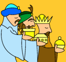 Dibujo Los Reyes Magos 3 pintado por russell
