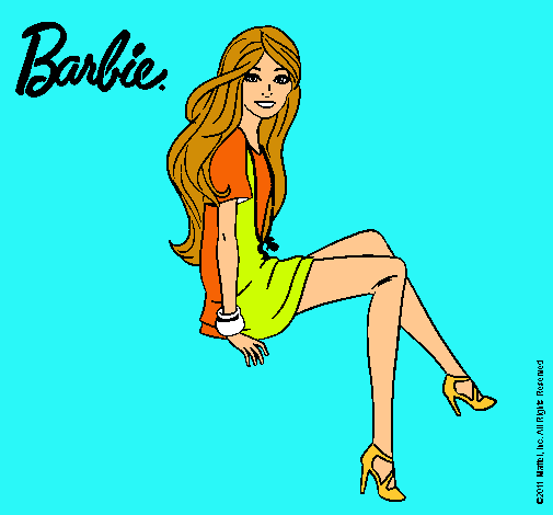 Barbie sentada