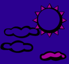 Dibujo Sol y nubes 2 pintado por itaggaggagag