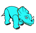 Dibujo Triceratops II pintado por citlali