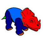 Dibujo Triceratops II pintado por bustamant
