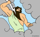 Dibujo Dios Zeus pintado por avaeacag