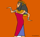 Dibujo Bailarina egipcia  pintado por camilosalaza