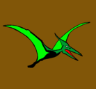 Dibujo Pterodáctilo pintado por aguilar